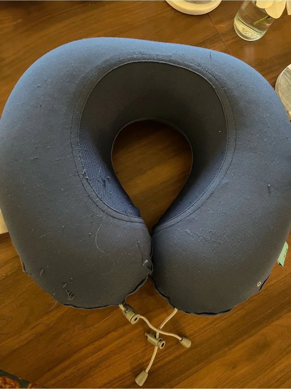 Memory Foam Travel Neck Pillow - Slate Blue